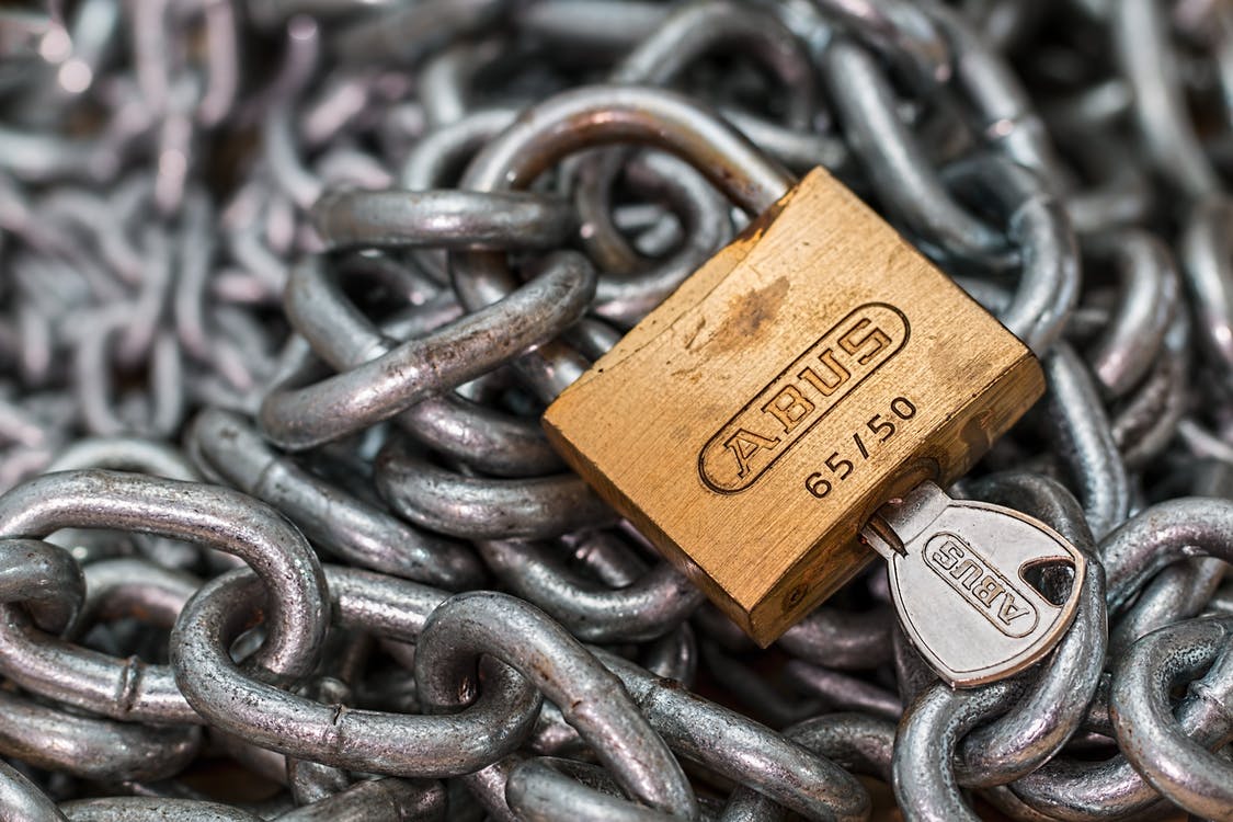 chains with lock
